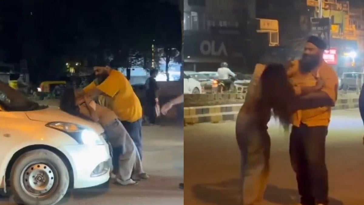 DISTURBING! Delhi Man Brutally Thrashes Woman, Hurls Abuses On Busy Road Near Vikaspuri Flyover; VIDEO Sparks Outrage