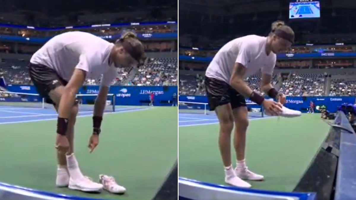 WATCH: Alexander Zverev Makes Bizarre Shoe Change During US Open 2026 Clash