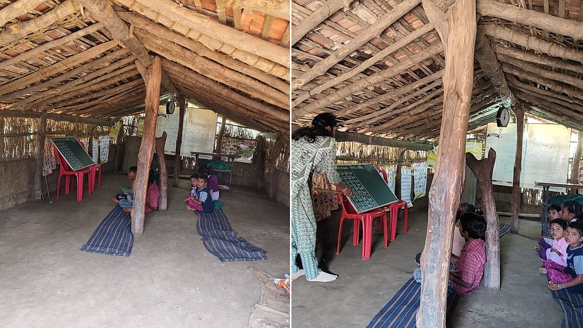School Without A School: MP’s Khetia Children Study In Makeshift Hut Even After 25 Years
