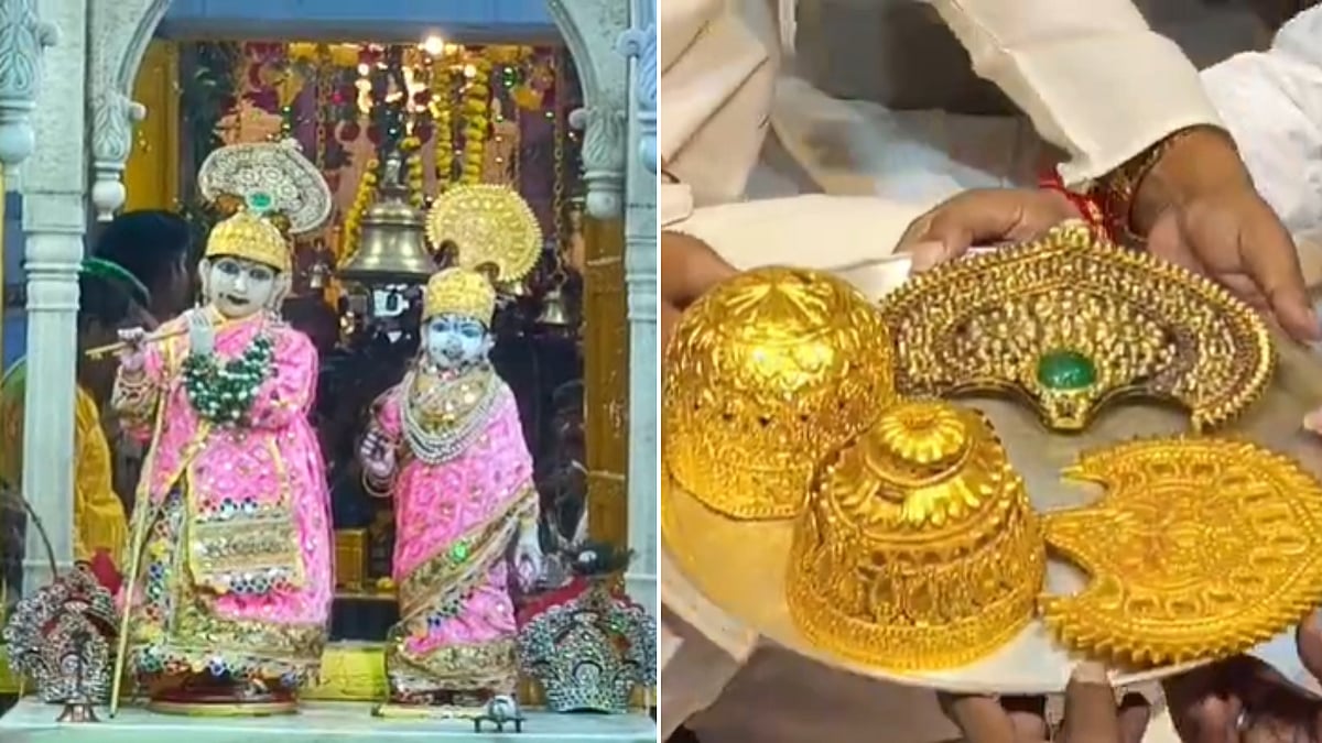 Janmashtami 2026: ₹120-Crore Diamond & Emerald Royal Jewellery Taken Out Of Vault For Radha-Krishna At Famous Gopal Temple In Gwalior | VIDEO
