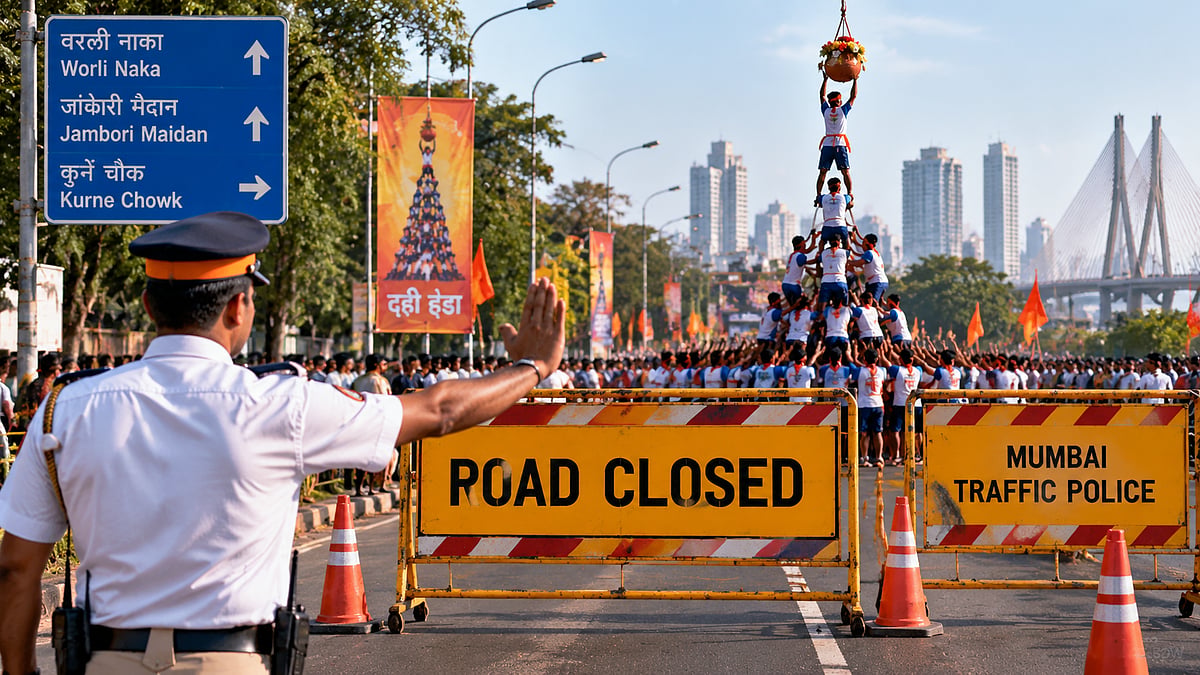 Mumbai Traffic Restrictions On September 5 For Worli Dahi Handi Utsav, Vehicles Barred On GM Bhosle Marg