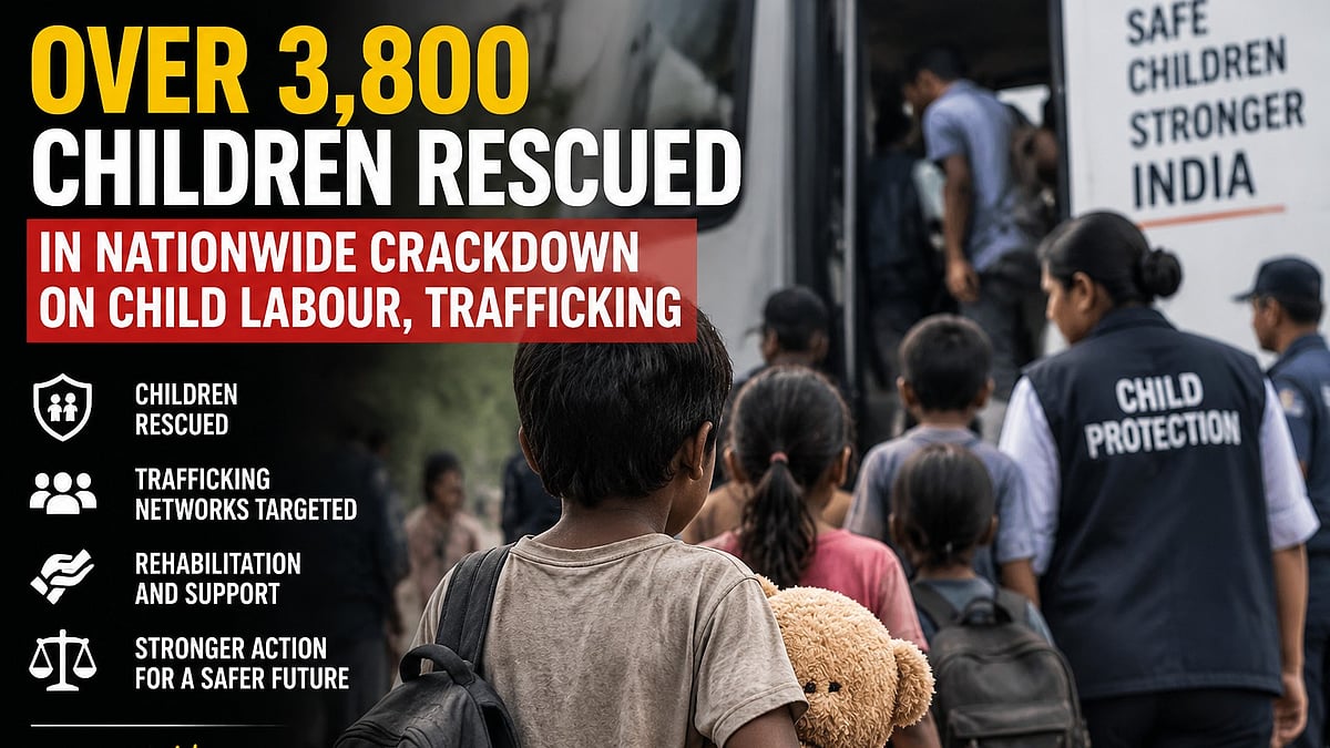 Over 3,800 Children Rescued In Nationwide Crackdown On Child Labour & Trafficking