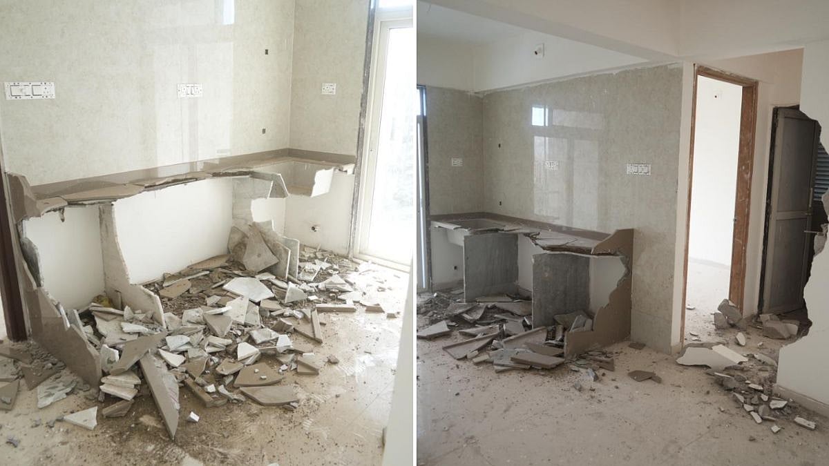 PMC Demolishes Four Unauthorised Floors In Kamothe Building, Removes 80 Illegal Flats After Court Clearance
