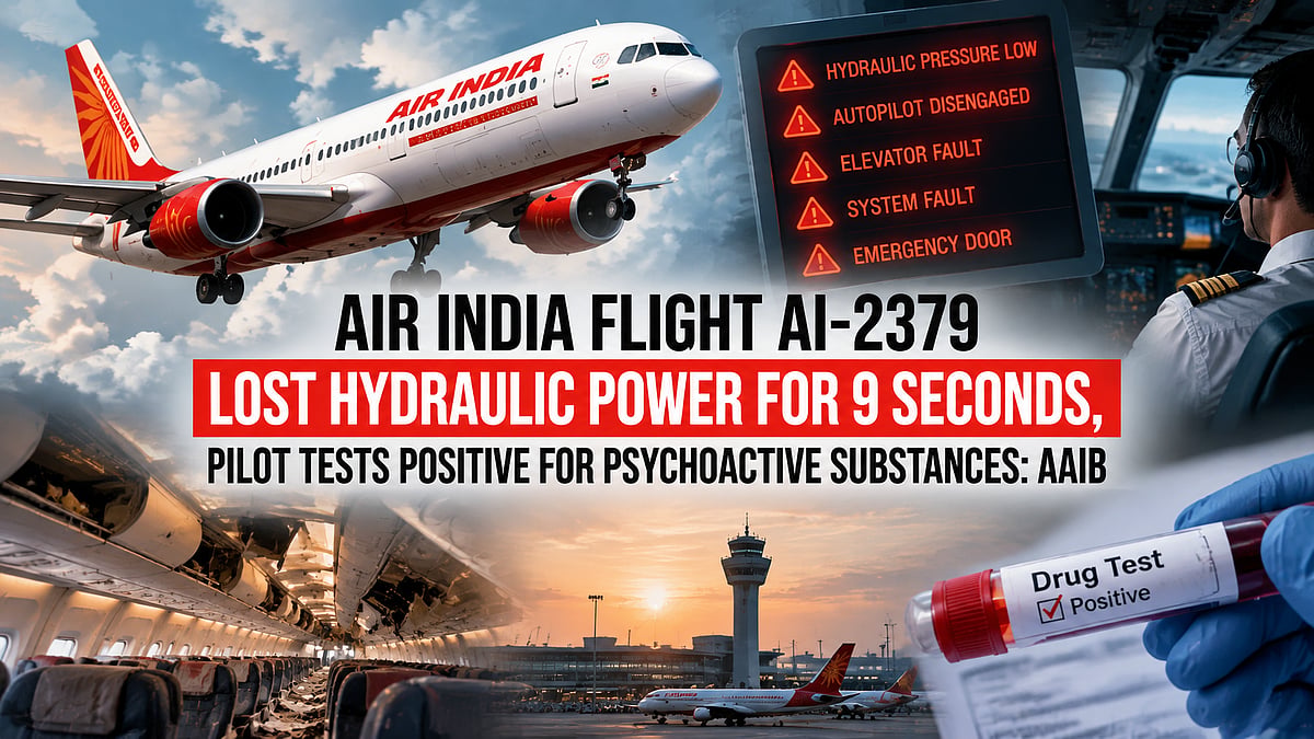 Air India AI-2379 Lost Hydraulic Power For Nine Seconds, Generated Five Warnings; Pilot Failed Psychoactive Test: AAIB Report
