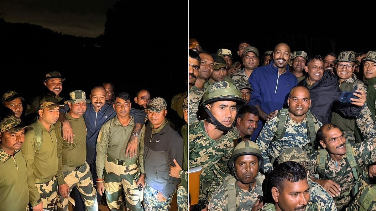 Hardik Pandya Poses With BSF Jawans In Viral Photo Amid Injury, IPL Trade Rumours