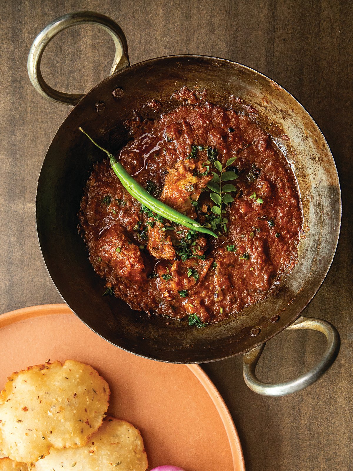Ney pathiri with mutton