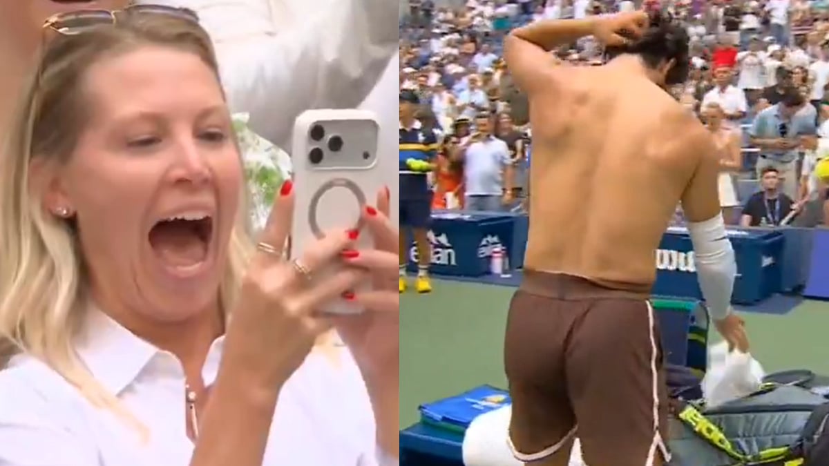 Carlos Alcaraz Leaves Female Fans Stunned As He Takes Off Jersey And Shows Off Physique After US Open Win | Video