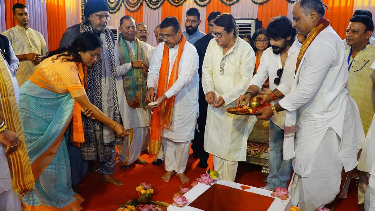 West Bengal CM Suvendu Adhikari Lays Foundation Stone For ₹25-Crore Uttam Kumar Film Centre In Kolkata's New Town | Watch 