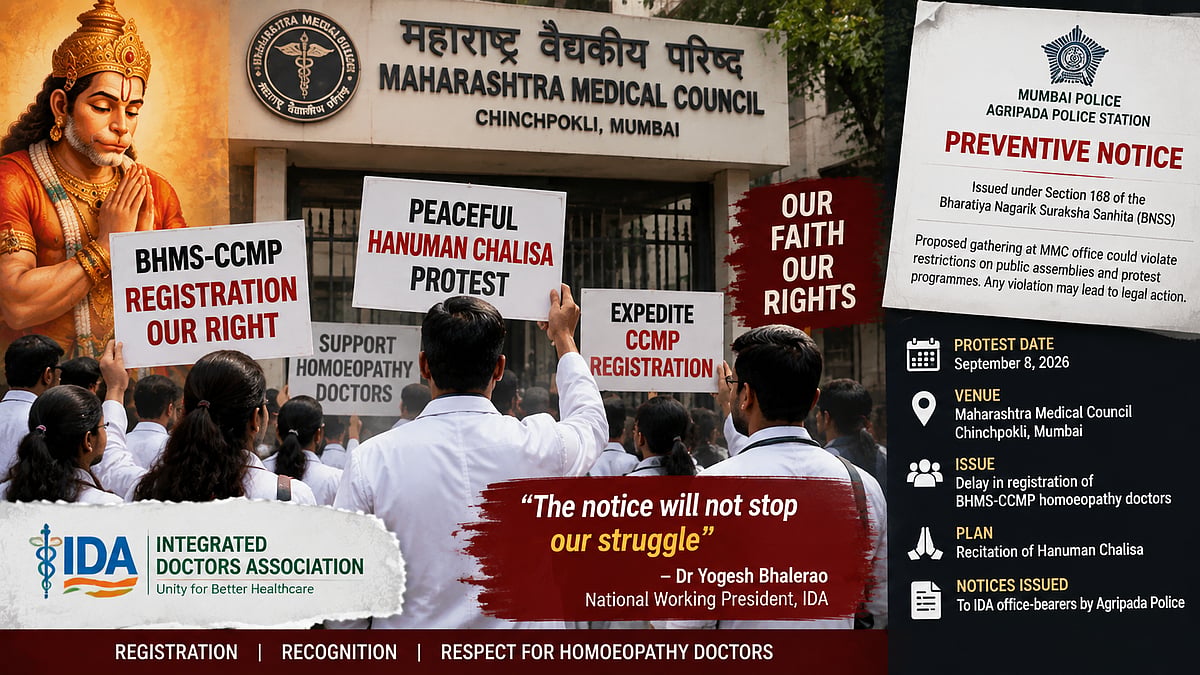 BHMS-CCMP Doctors To Recite Hanuman Chalisa Outside MMC Office Over Delay In Registration Process