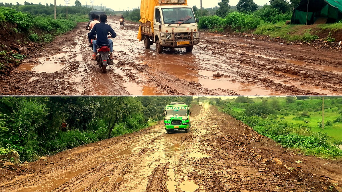 MP’s Bhikangaon Road Woes: ₹69 Lakh Project Turns Into Mud Pit, Commuters Forced To Take 14-Km Detour