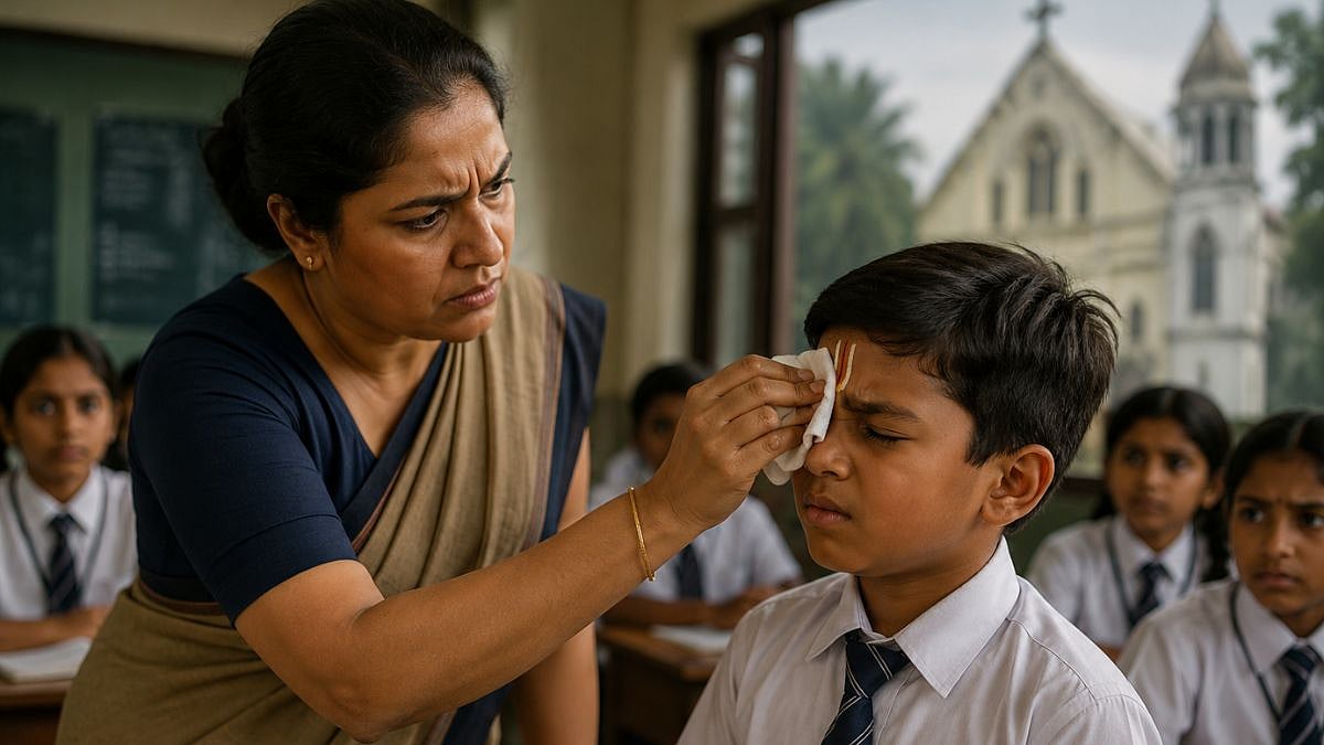 Kolkata Missionary School Tilak Row: Teacher Suspended, FIR Filed After Student Alleges Repeated Removal Of His Tilak | Watch