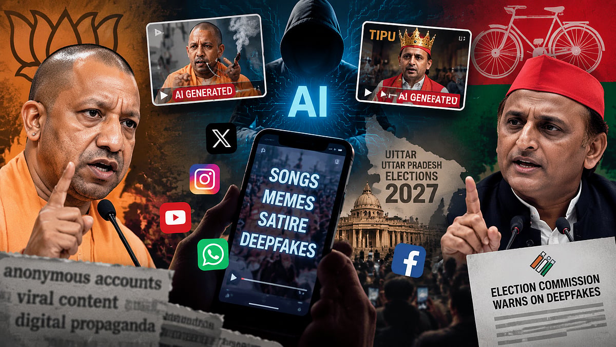 AI War Ahead Of 2027 UP Polls: Yogi Adityanath-Akhilesh Yadav Camps Turn To Deepfake Videos, Songs And Memes For Political Attacks