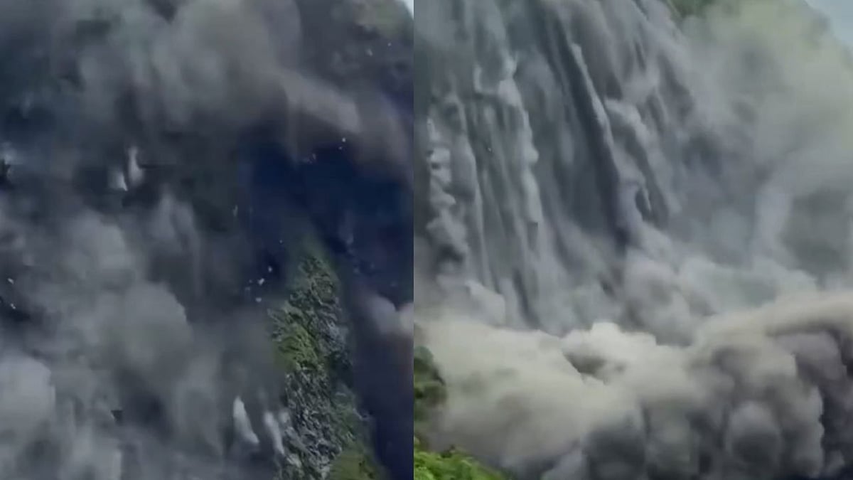 Nepal Landslide Threat: Viral Video Shows Huge Debris Flow Temporarily Blocking Chaulani River In Darchula