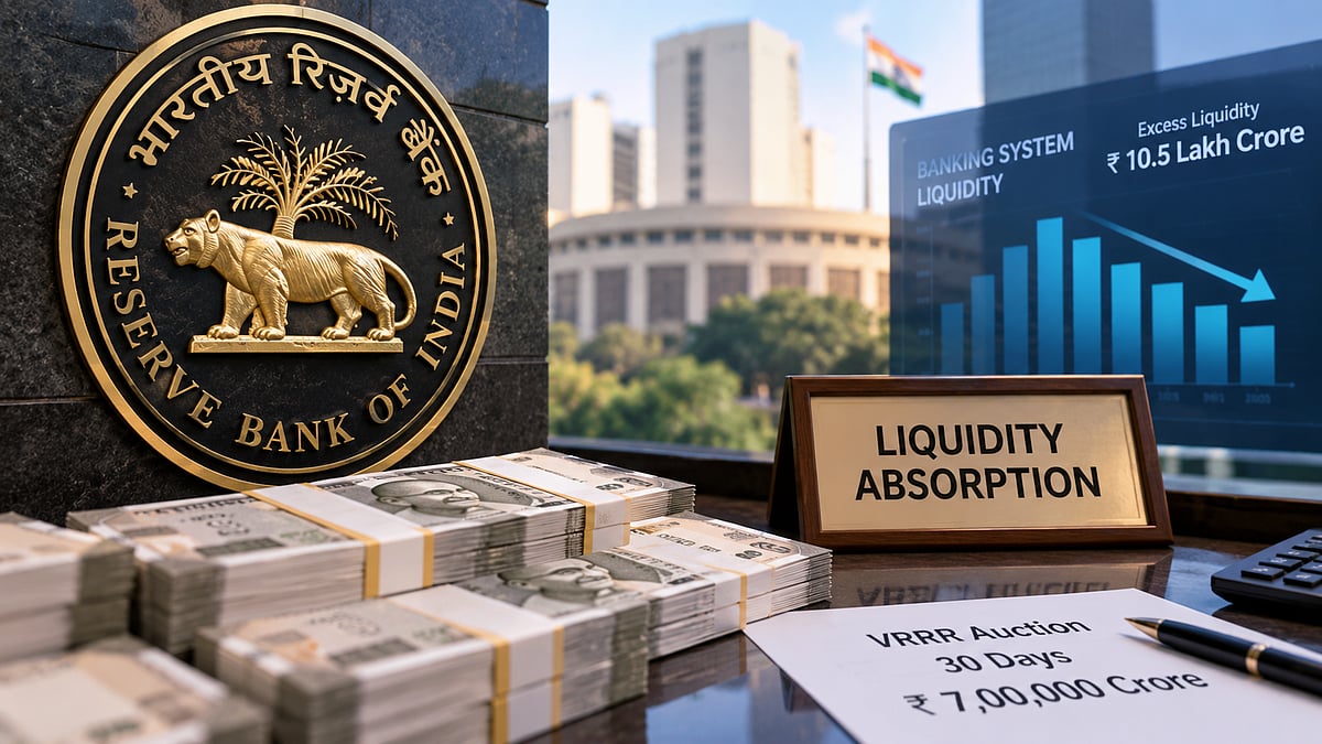 RBI Moves To Mop Up Record Cash Glut, Plans To Lock Away ₹7 Lakh Crore Of Excess Banking Liquidity for 30 Days