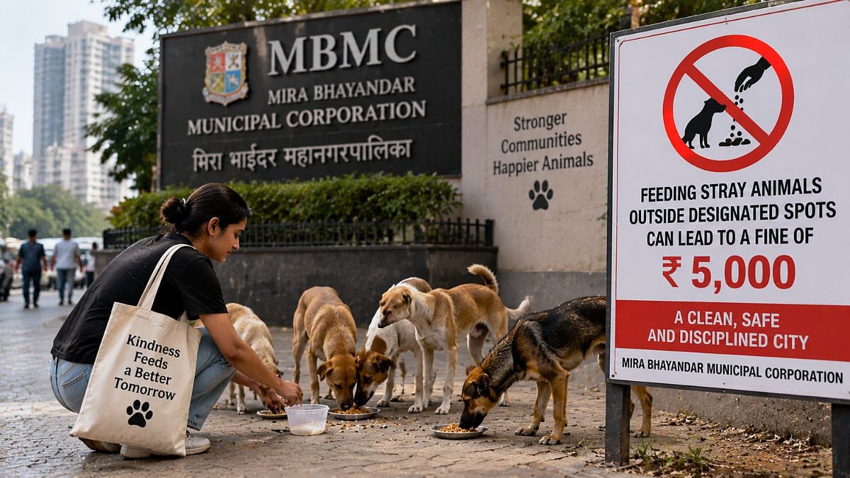 Mira Bhayandar: MBMC’s ₹5,000 Stray Feeding Fine Under Scrutiny As Thane Animal Husbandry Chief Orders Legal Review