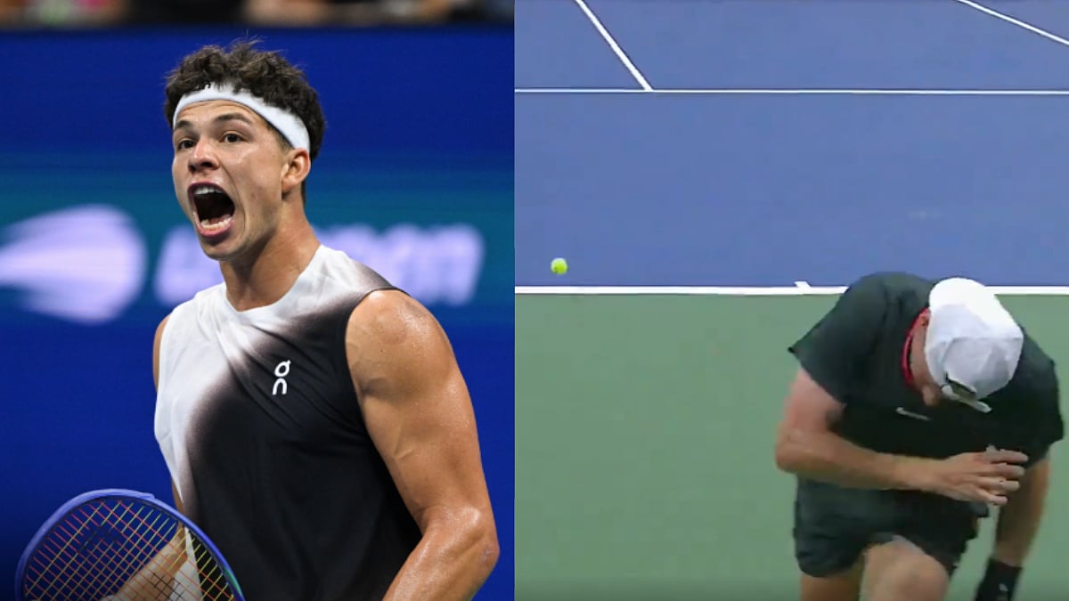 147 MPH Thunderbolt! Ben Shelton Blasts Ace Past Denis Shapovalov In Thrilling US Open Third-Round Clash | Video