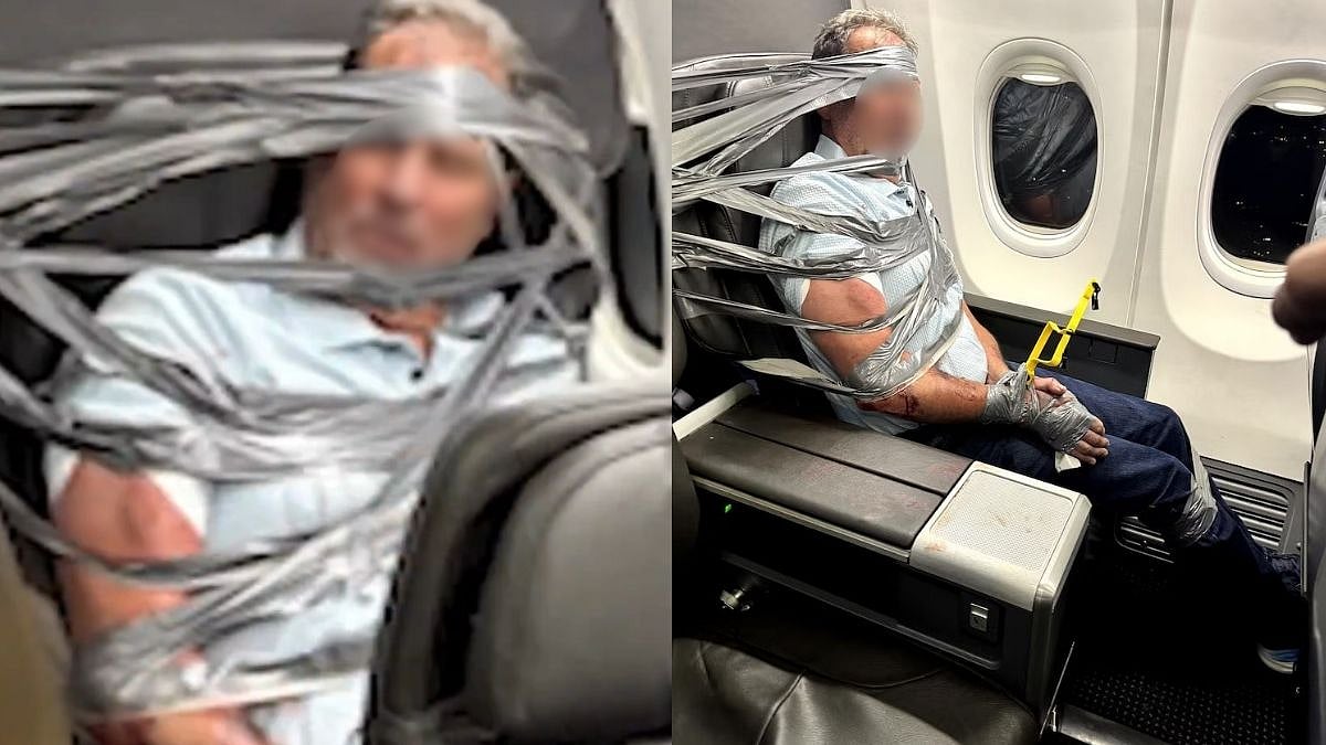 Passenger On American Airlines Duct-Taped To Seat After Violent Outburst, Forces Baltimore Diversion - VIDEO 