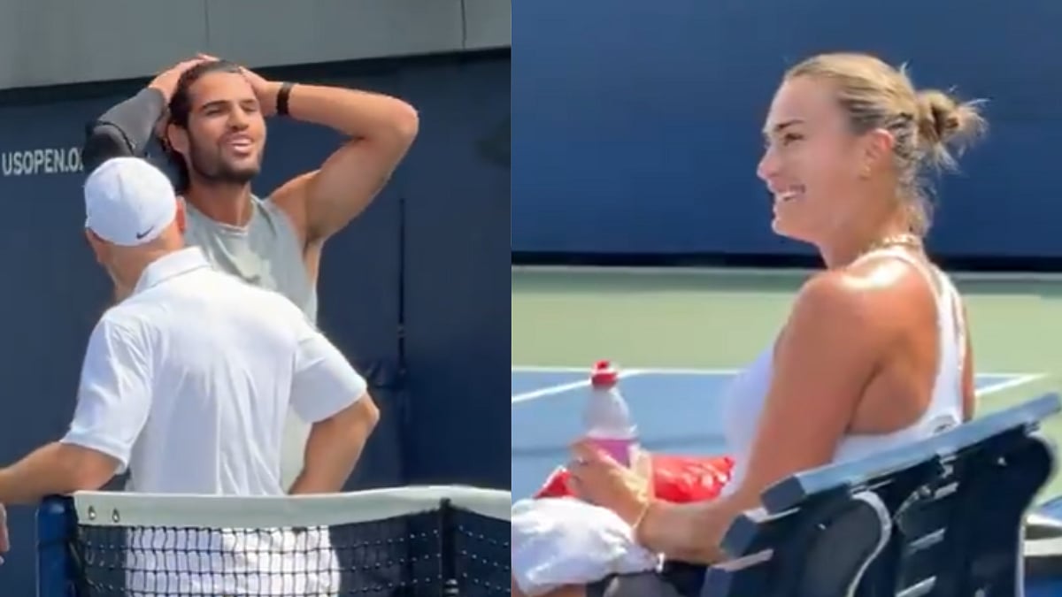 'I'm So Jealous': Aryna Sabalenka Envious Of Carlos Alcaraz's Hair, Hilarious Conversation Goes Viral During US Open 2026 | Video