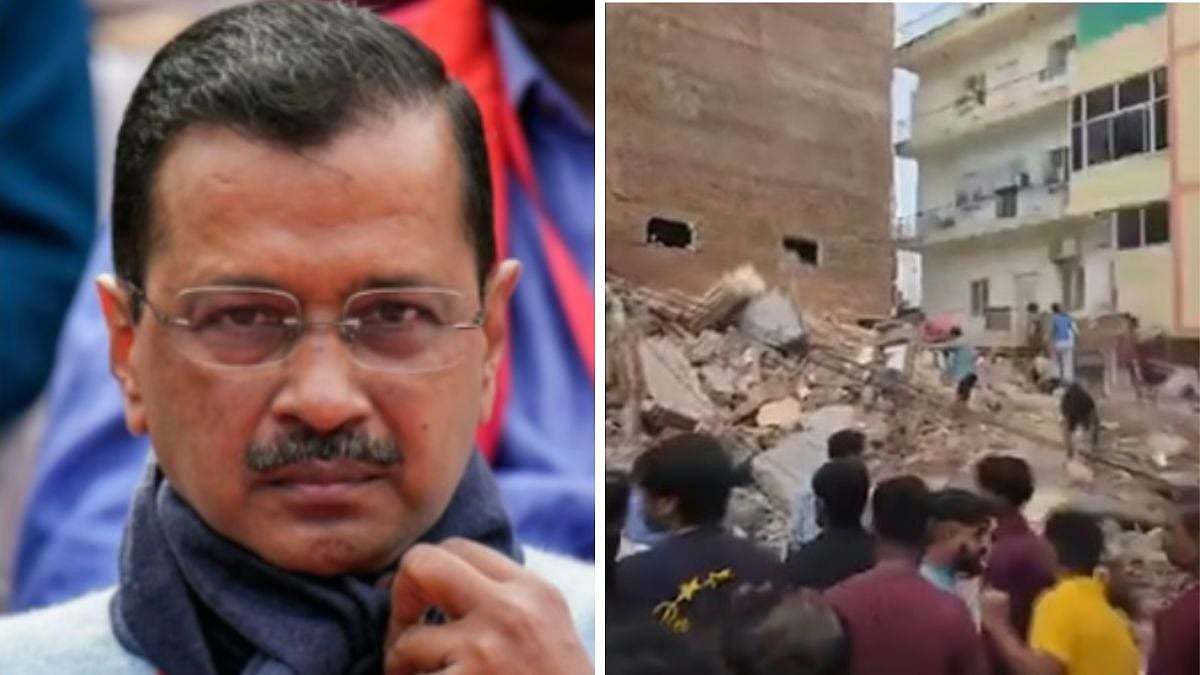 'Govt Must Wake Up From Slumber': Arvind Kejriwal, AAP Leaders Slam Delhi Authorities Over Satya Niketan Building Collapse | Videos