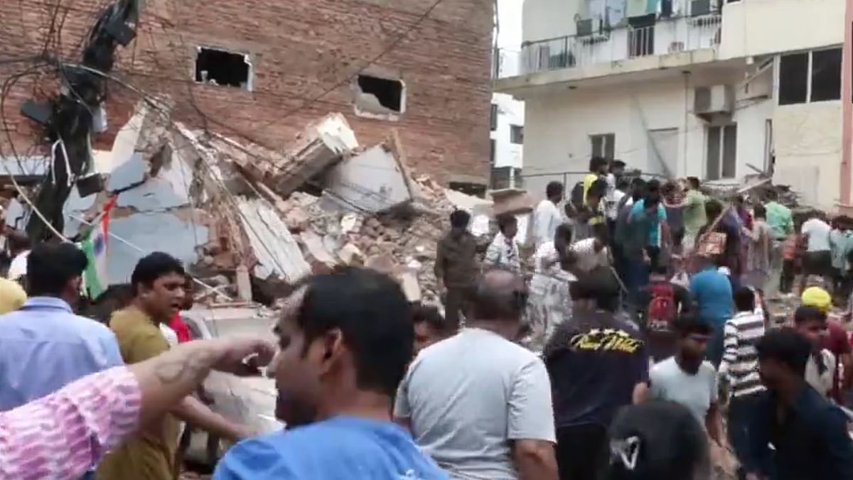 Several Feared Trapped Under Debris As Building Collapses Near DU South Campus - VIDEO