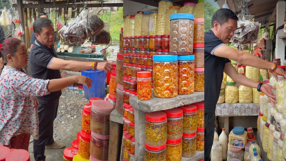 Arunachal Pradesh CM Pema Khandu Buys Bamboo And Shoot Pickles, Promotes ‘Vocal For Local’