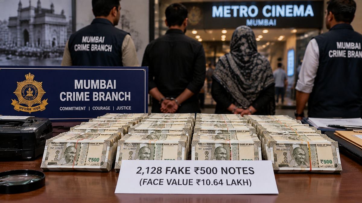 Mumbai Crime Branch Seizes Fake Currency Notes Worth ₹10.64 Lakh Near Metro Cinema, Thane Man Arrested