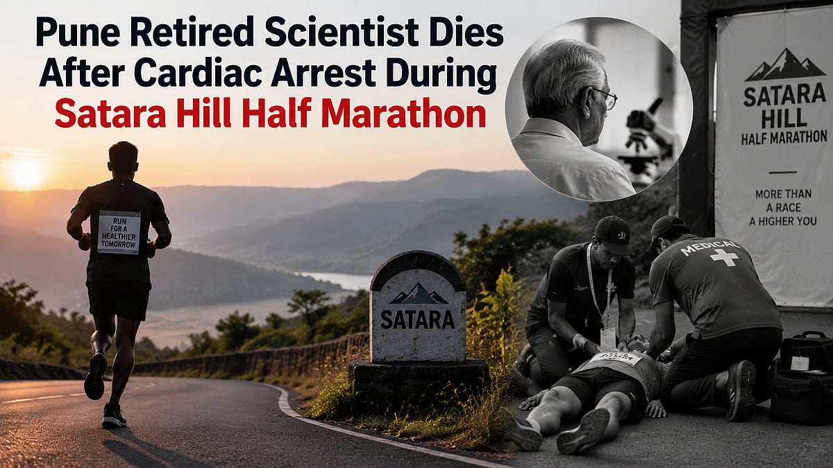 Pune Retired Scientist Dies After Cardiac Arrest During Satara Hill Half Marathon
