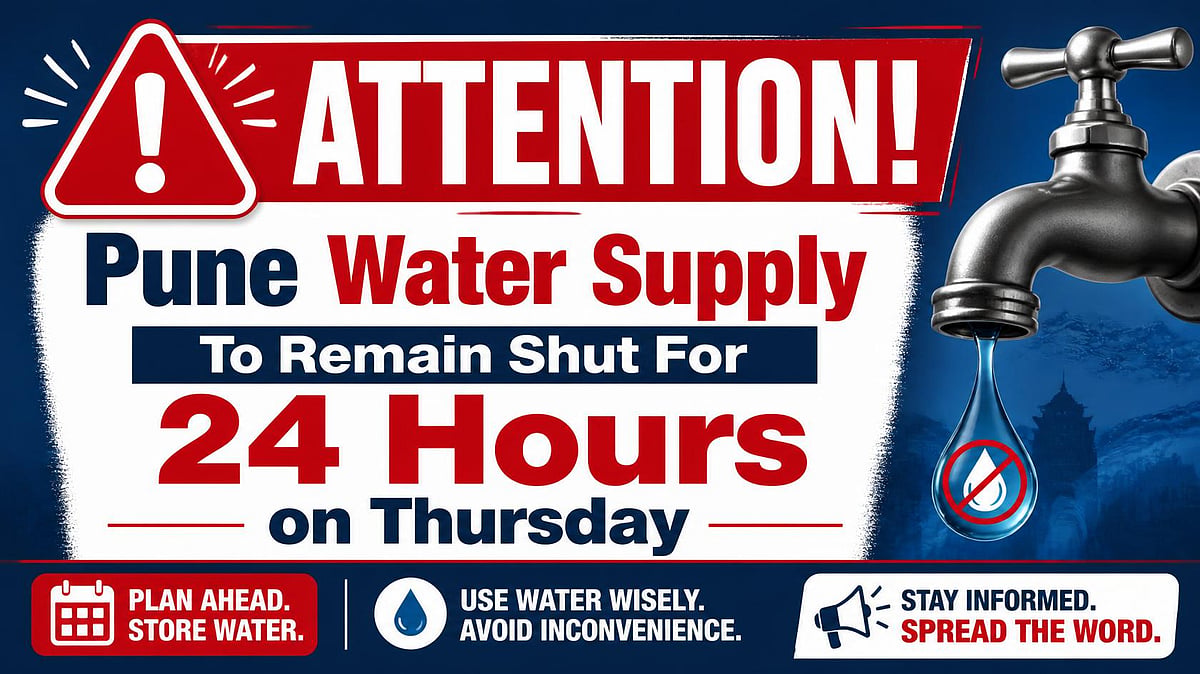Attention! Pune Water Supply To Remain Shut For 24 Hours On Thursday