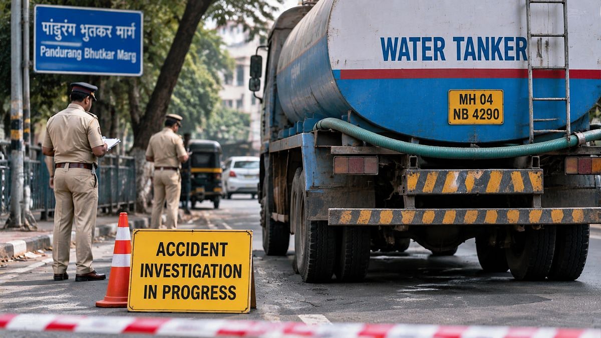 Mumbai Tragedy: 62-Year-Old Woman Killed After Being Run Over By Water Tanker On Pandurang Bhutkar Marg