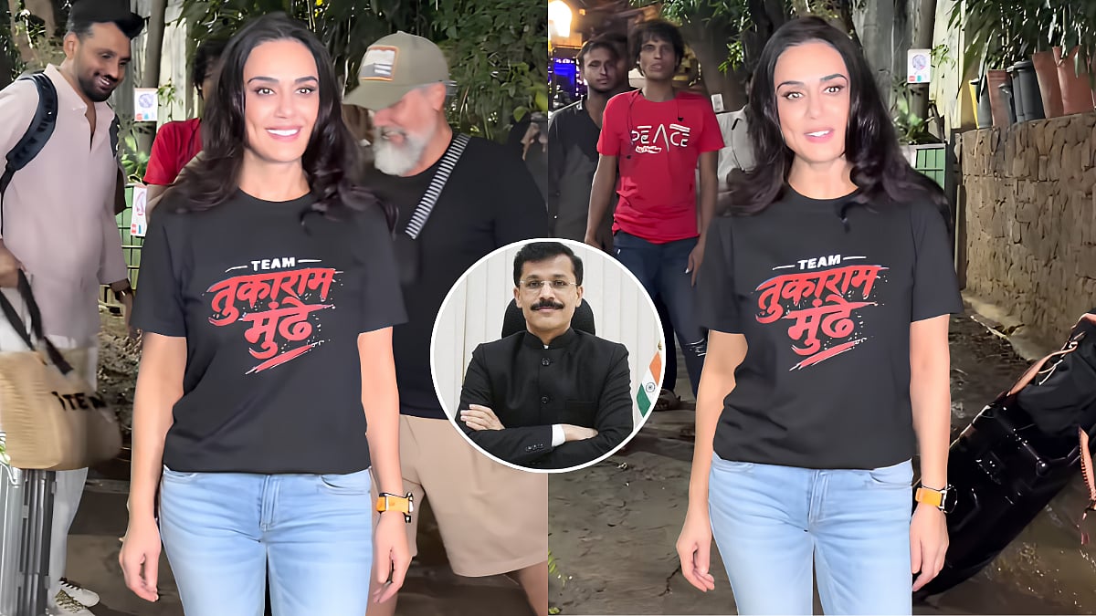 Preity Zinta Flashes 'Team Tukaram Mundhe' T-Shirt As She Steps Out In Mumbai, Sparks Social Media Buzz - Watch