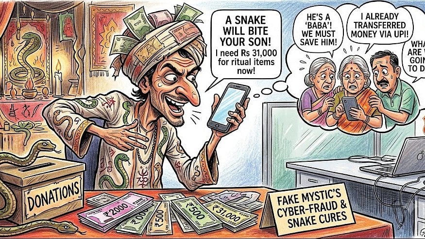 Fake Baba, Phantom Snake & ₹31,200 Gone: Bizarre Fraud Hits Indore Family