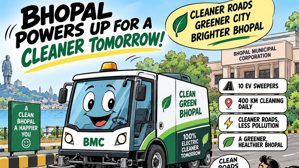 Bhopal To Get 10 Electric Road-Sweeping Machines Worth ₹50 Lakh Each; Trial Run Begins
