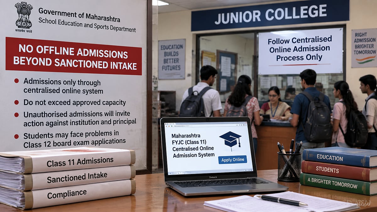 Maharashtra Warns Junior Colleges Against Illegal Offline Class 11 Admissions Beyond Approved Seats