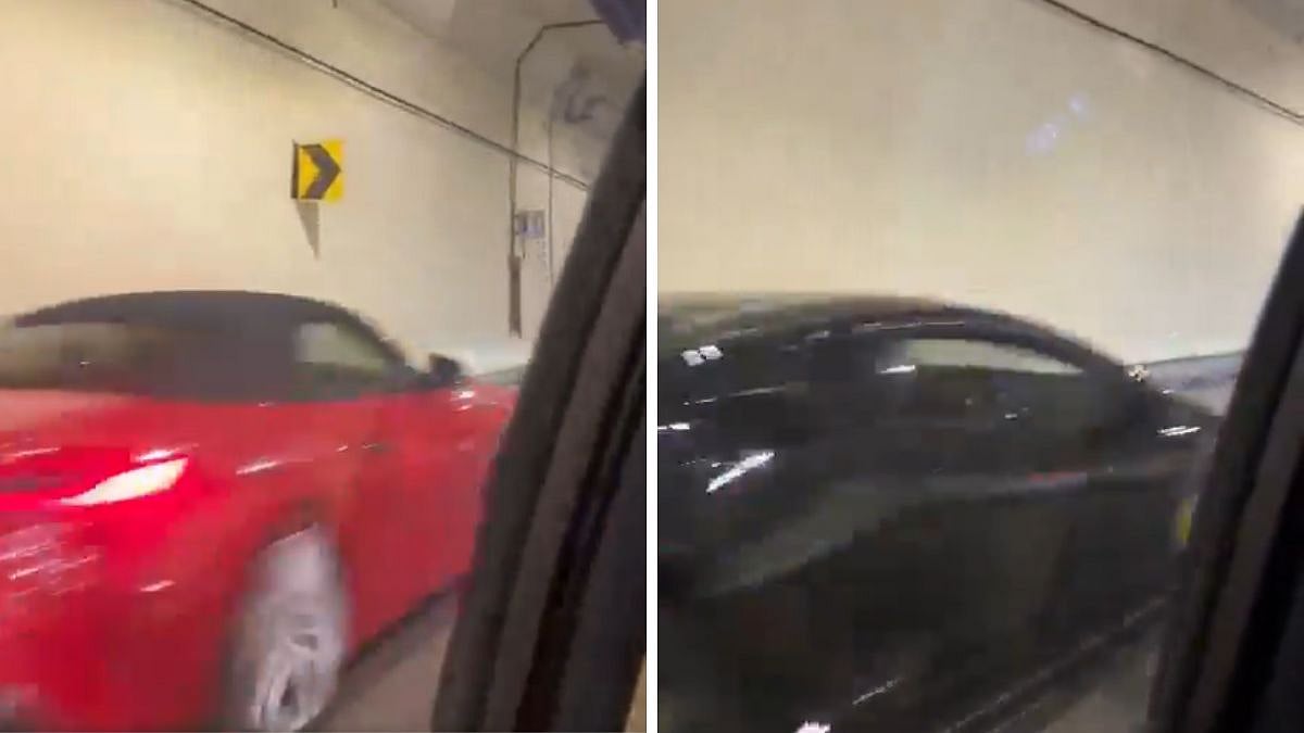 VIDEO: 6–7 Car Drivers Booked For Rash Driving On Mumbai Coastal Road Near Marine Drive, Probe Underway