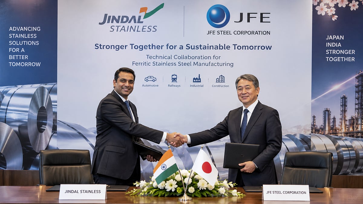 Jindal Stainless Joins Hands With Japan’s JFE Steel, Eyes Major Push in Ferritic Stainless Steel Manufacturing