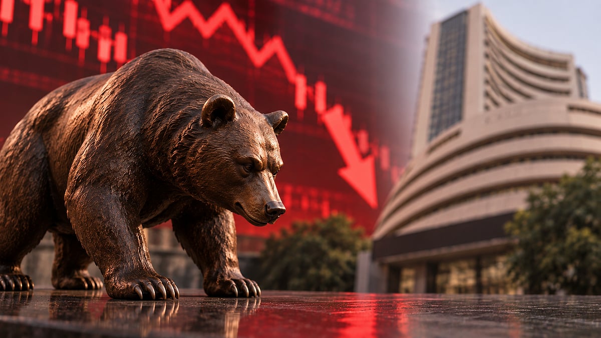 Dalal Street Slips Into The Red, Sensex and Nifty Fall 0.5% As IT, Metal and PSU Bank Stocks Weigh