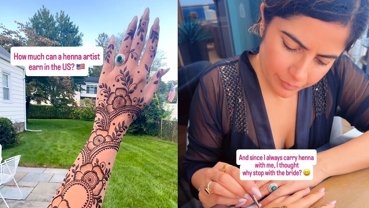 Indian Software Engineer’s Side Hustle As 'Mehendi Artist' In US Earns Her Up To ₹10K Per Hour - VIDEO 