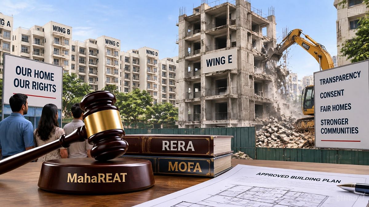 'Builders Need Homebuyers’ Consent For Additional Construction': MahaREAT Orders Demolition Of Unauthorised Wing At Badlapur Housing Project