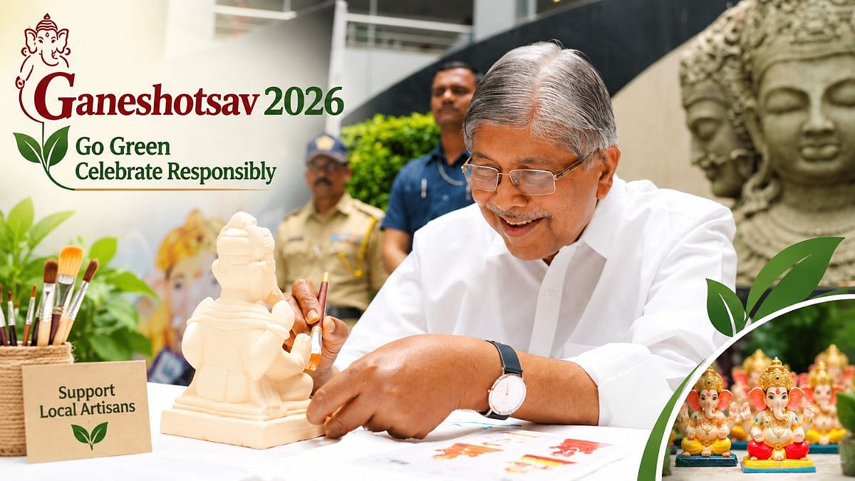 Maharashtra Minister Chandrakant Patil Urges Citizens To Celebrate Eco-Friendly Ganeshotsav, Promote Local Artisans