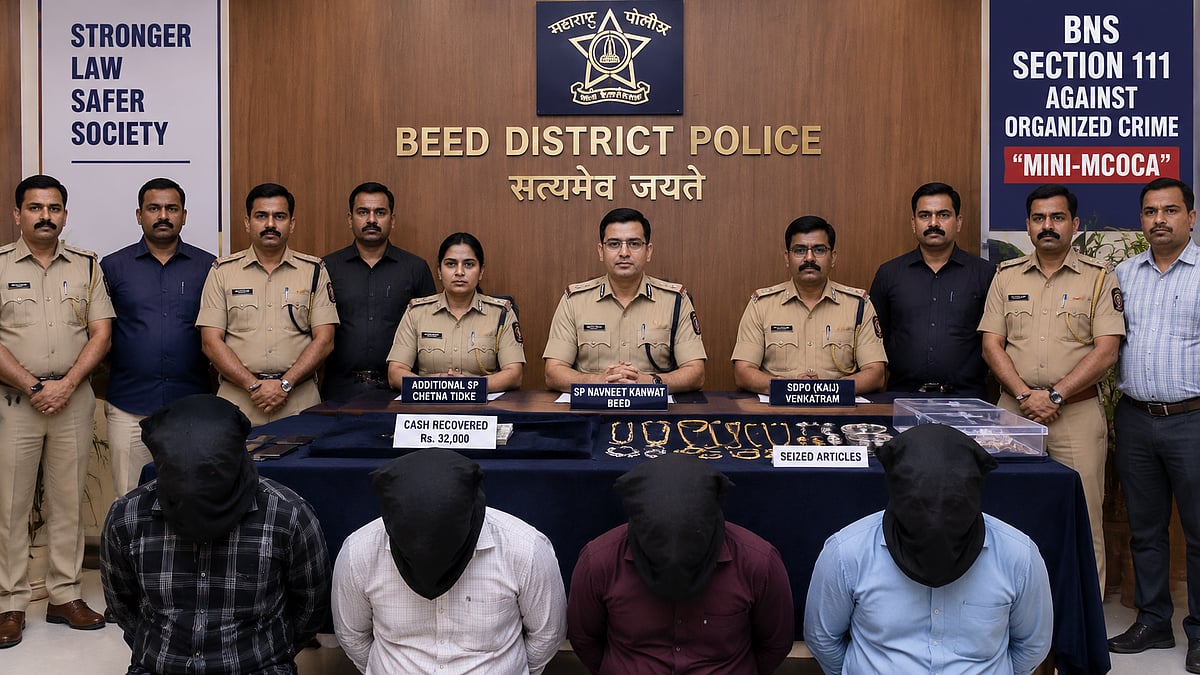 Beed Police Slap 'Mini-MCOCA' On Gang Behind String Of Armed Break-Ins Across Beed And Dharashiv Districts