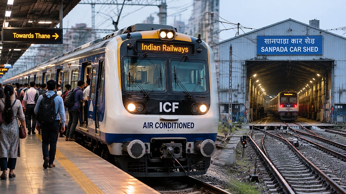 Passengers Reach Sanpada Car Shed In AC Local Despite Exit Announcement; Central Railway Orders Probe