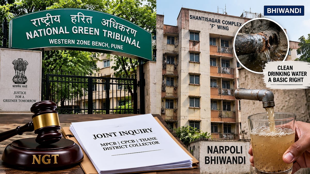 NGT Orders Joint Probe Into Alleged Contaminated Water Supply At Bhiwandi Housing Society, MPCB-CPCB Team To Submit Report In One Month