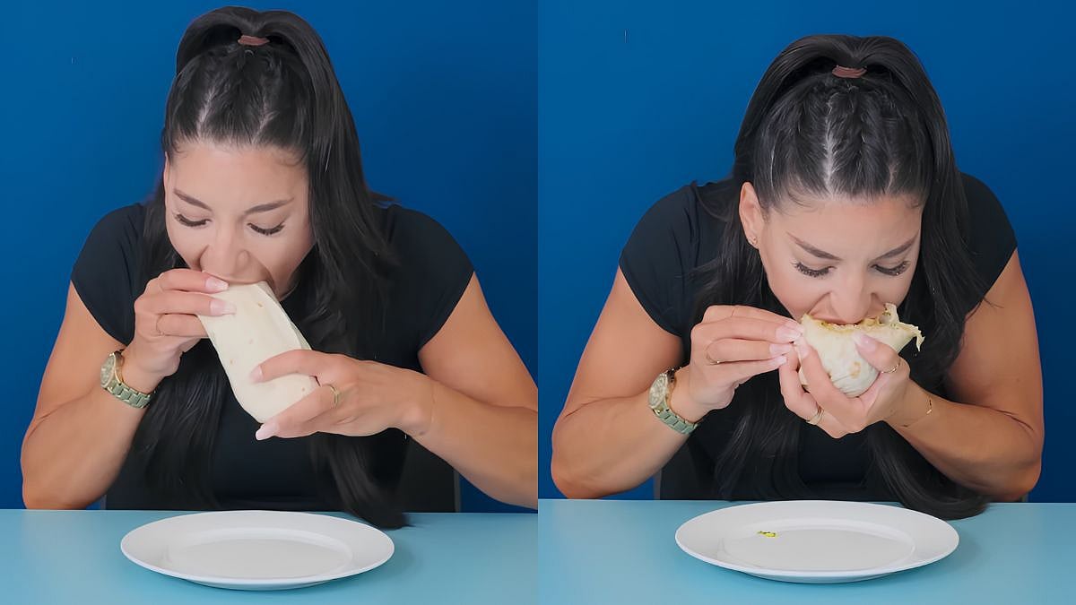 British Woman Sets Guinness World Record For Fastest Burrito Eating Time, Finishes In Just 30 Seconds - Watch 