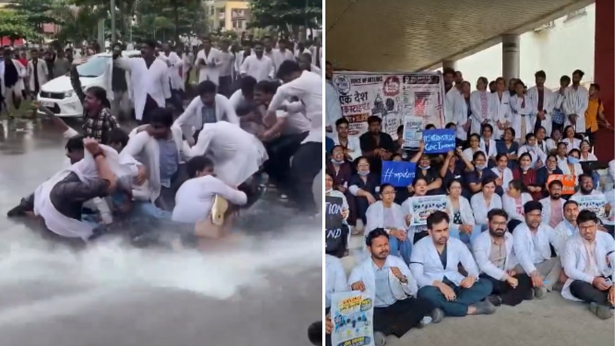 MP Intern Doctors’ Strike Day 2: OPDs Shut Across State, Route To Chief Minister’s Residence Blocked | VIDEO