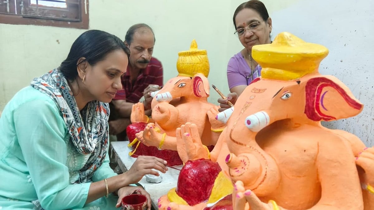 Crafting Ganesh, Preserving Heritage: Indore Family Keeps 200-Year-Old Eco-Friendly Idol Tradition Alive
