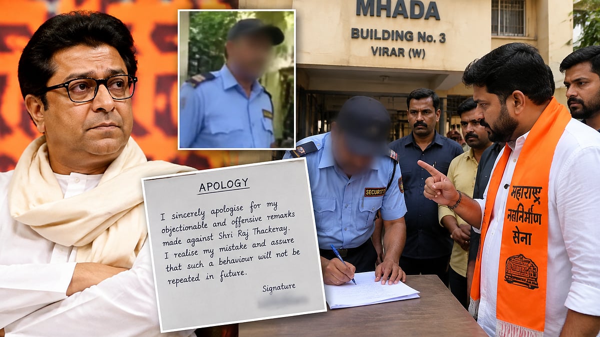 Virar Security Guard Faces MNS Action After Allegedly Making Offensive Remarks Against Raj...