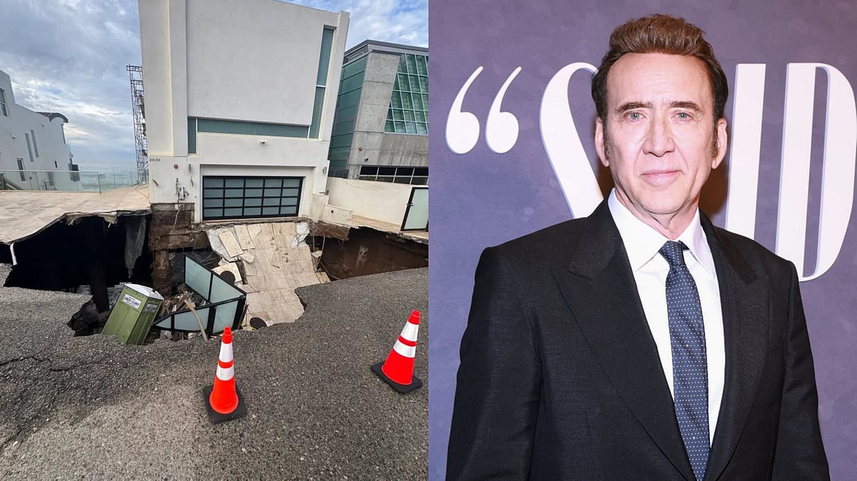 Nicolas Cage's ₹99.56 Crore Beachfront Malibu Mansion Damaged After Driveway Collapse Amid Coastal Erosion; Photos Surface