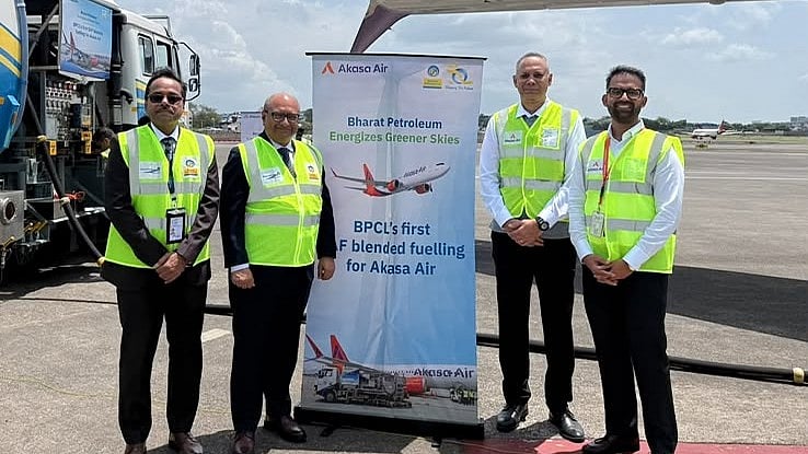 Akasa Air & BPCL Operate First-Ever SAF-Blended Flight From Mumbai To Goa