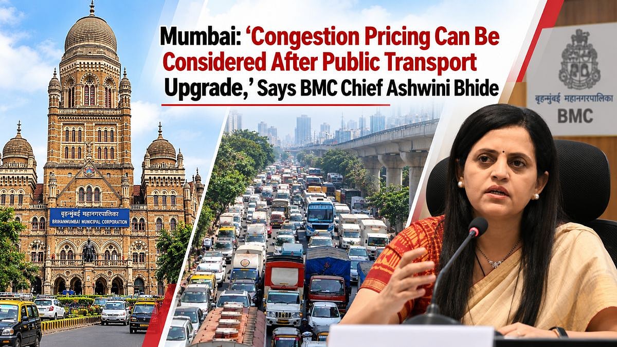 Mumbai: 'Congestion Pricing Can Be Considered After Public Transport Upgrade,' Says BMC Chief Ashwini Bhide