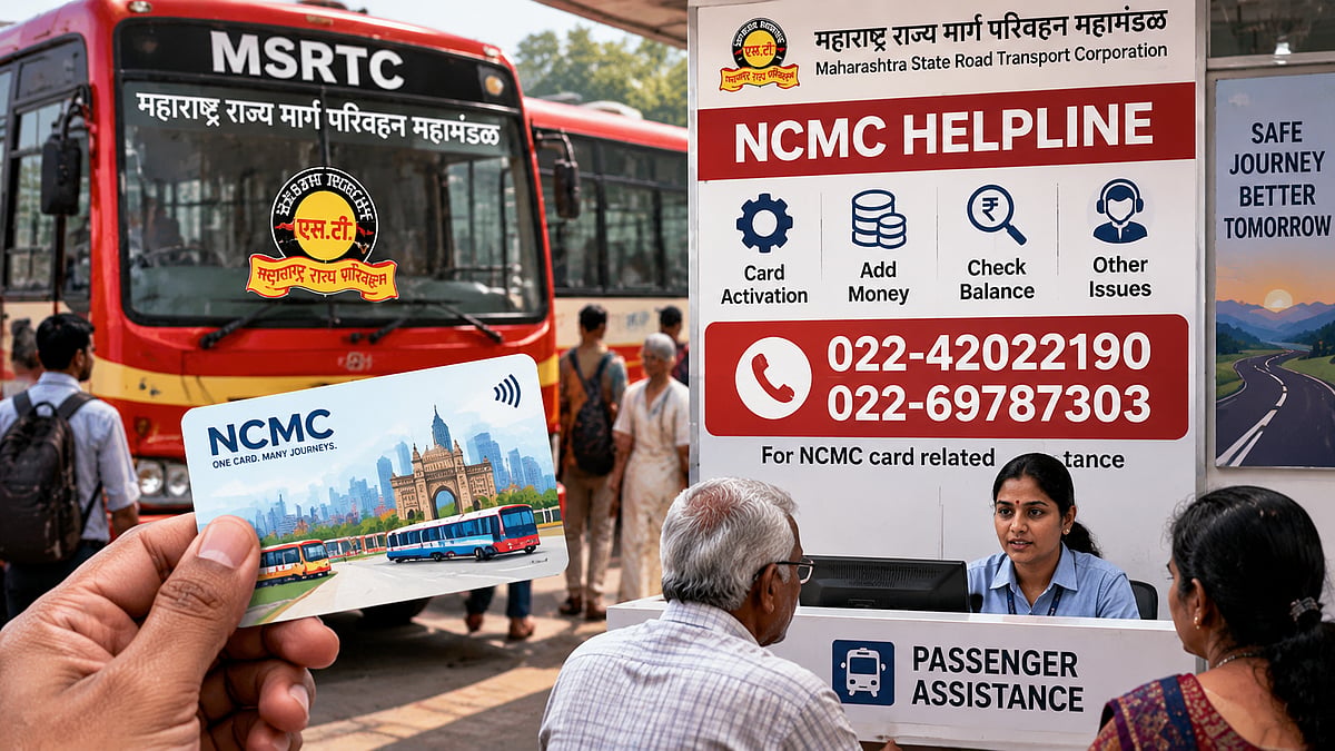 MSRTC Launches Helpline For NCMC Card Issues As New Travel System Rolls Out Across Maharashtra ST Buses